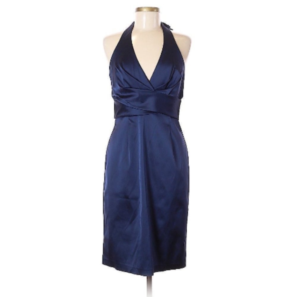 NEW-ish Donna Ricco Backless Halter Cocktail Dress